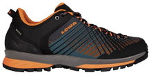 Lowa Wandersschuhe Carezza GTX Low Veloursleder (Trekking, wasserdicht) anthrazitgrau/orange Herren